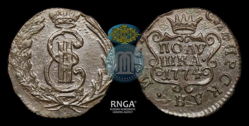 Фото Полушка 1774 года КМ 