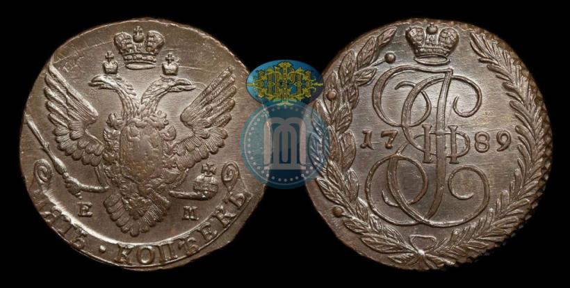 Фото 5 копеек 1789 года ЕМ 