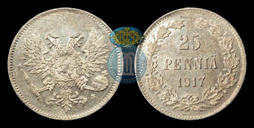 Picture 25 pennia 1917 year S 