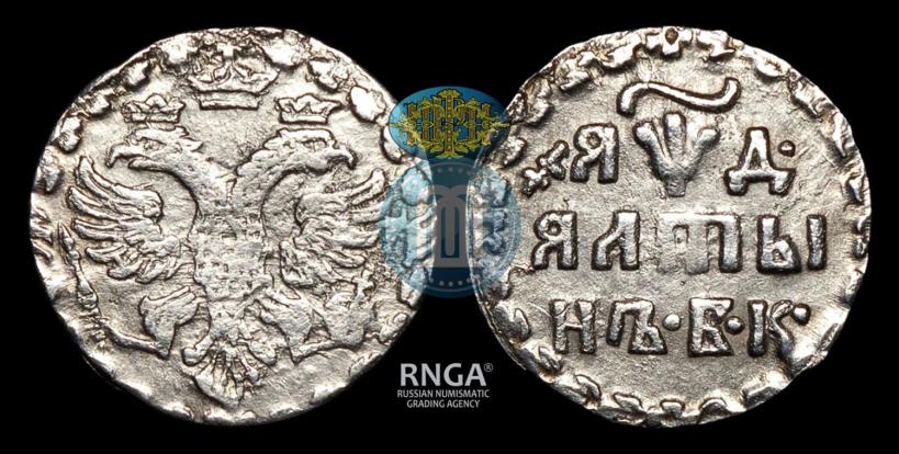 Фото Алтын 1704 года БК 