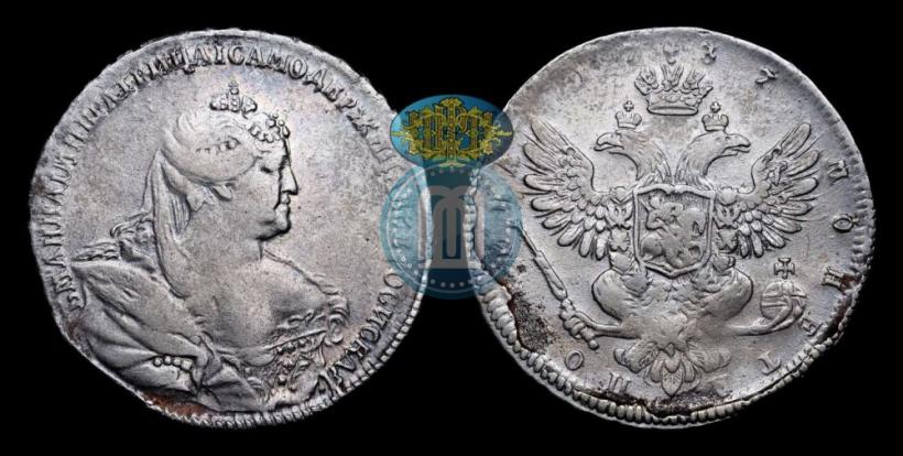 Picture Poltina 1737 year  "Moscow type"