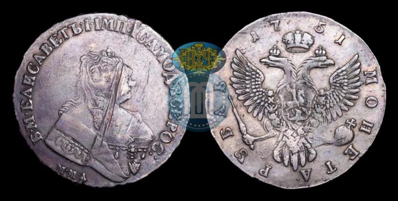 Picture 1 rouble 1751 year ММД 