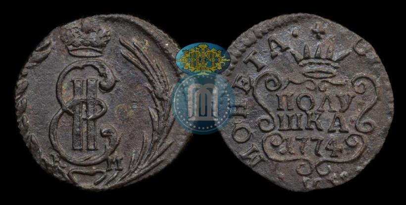 Фото Полушка 1774 года КМ 
