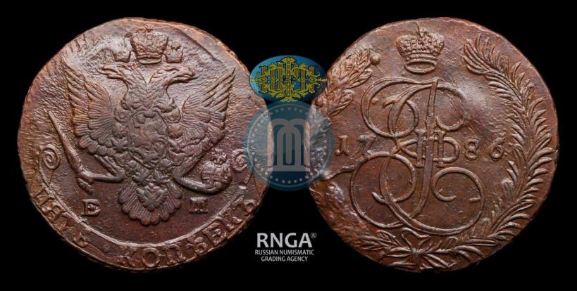 Фото 5 копеек 1786 года ЕМ 