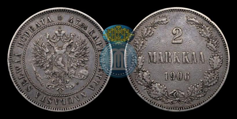 Picture 2 markkaa 1906 year L 