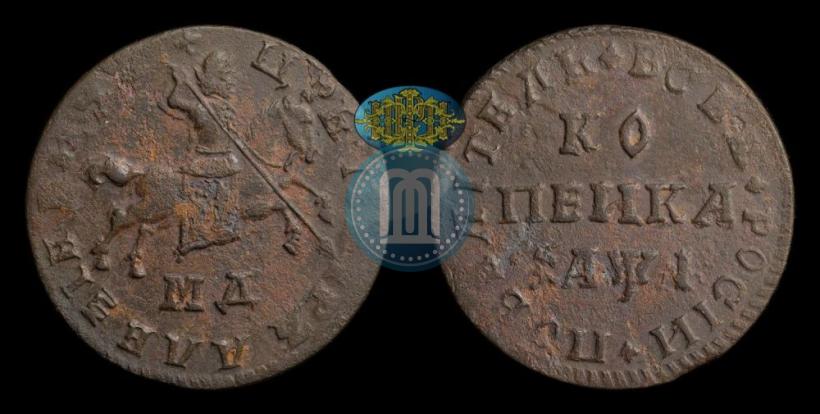 Picture 1 kopeck 1710 year МД 