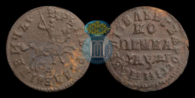 Фото 1 копейка 1714 года МД 