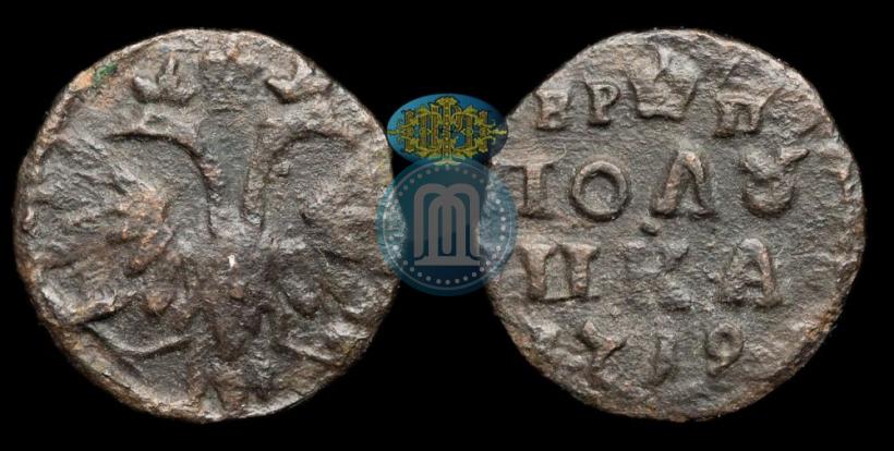 Фото Полушка 1719 года  