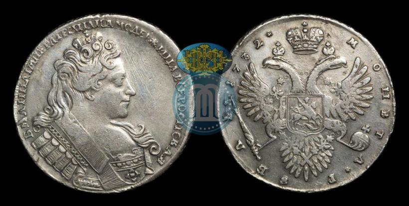 Фото 1 рубль 1732 года  