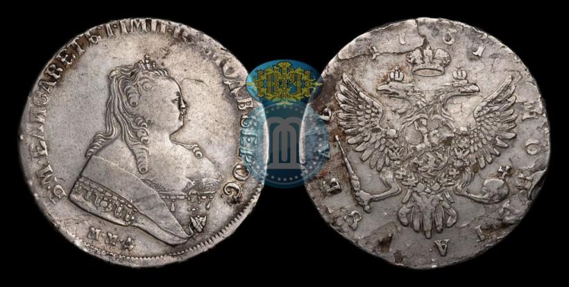 Picture 1 rouble 1751 year ММД 