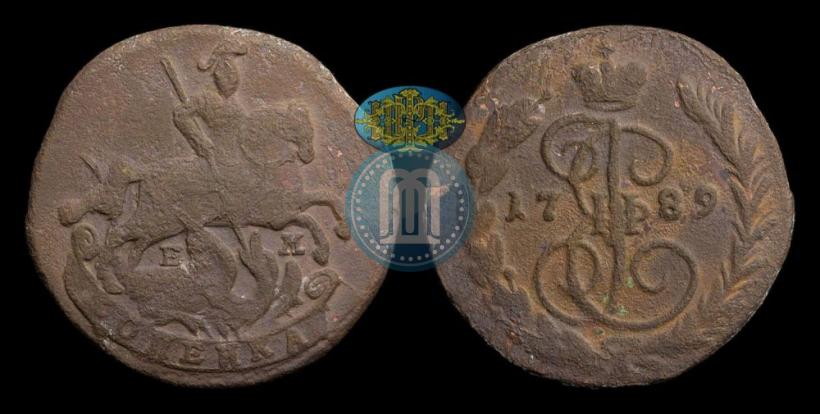 Фото 1 копейка 1789 года ЕМ 