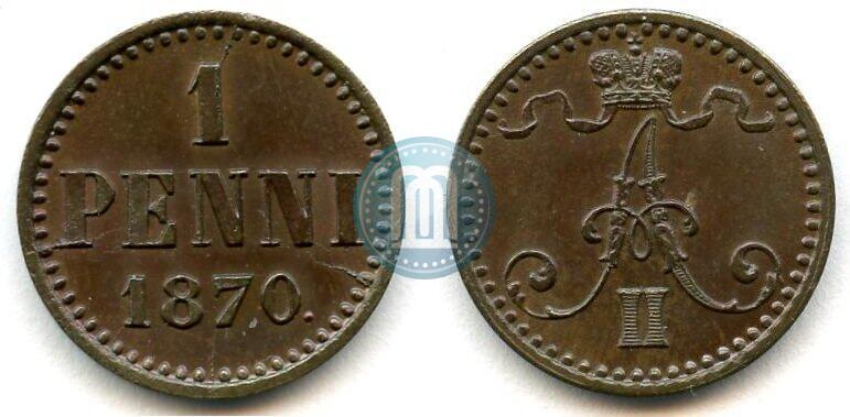 Picture 1 penni 1870 year  