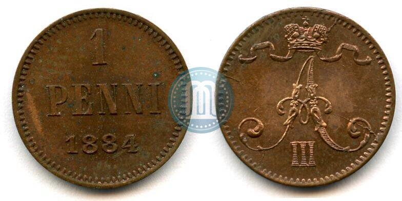 Фото 1 пенни 1884 года  