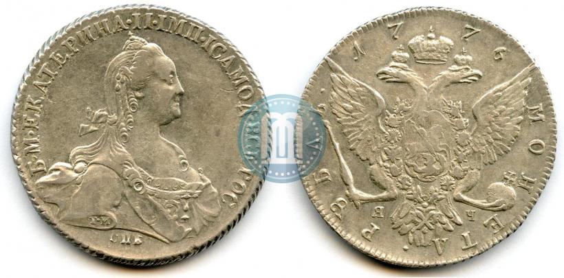 Picture 1 rouble 1776 year СПБ-ЯЧ 
