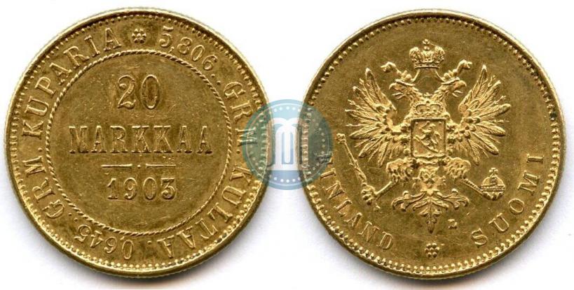 Picture 20 markkaa 1903 year L 
