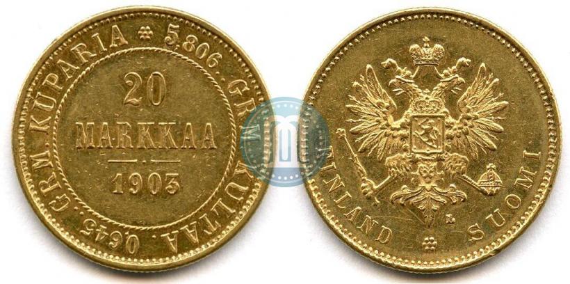 Picture 20 markkaa 1903 year L 