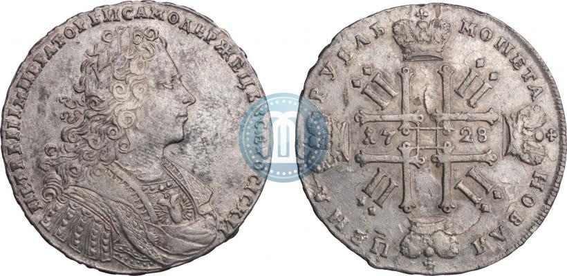 Picture 1 rouble 1728 year  "Type of 1728"