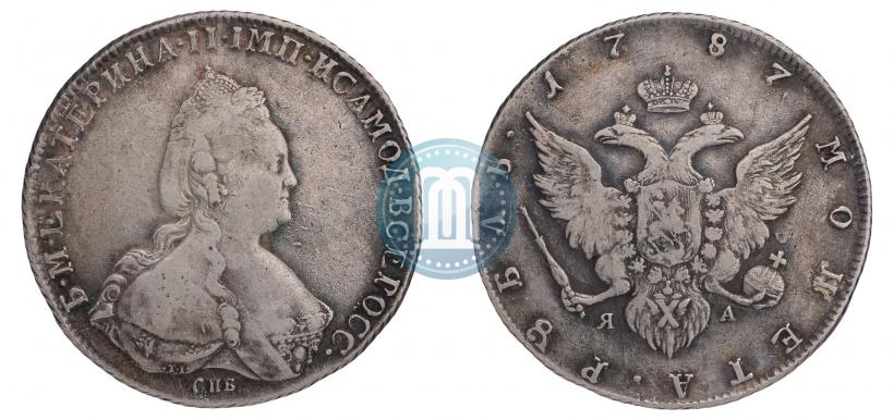 Picture 1 rouble 1787 year СПБ-ЯА 