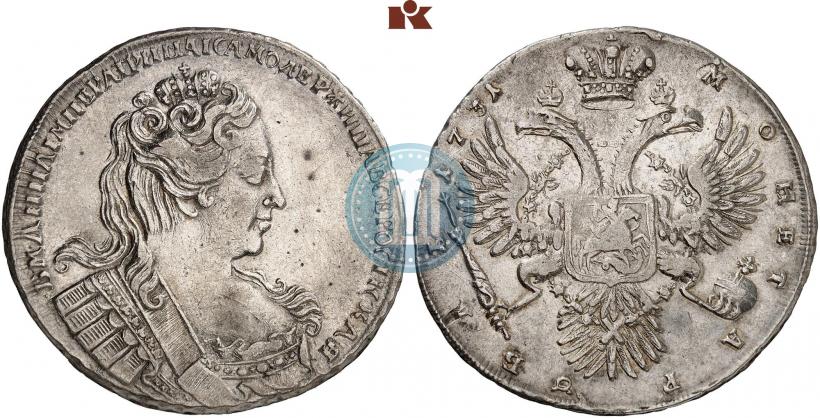 Picture 1 rouble 1731 year  