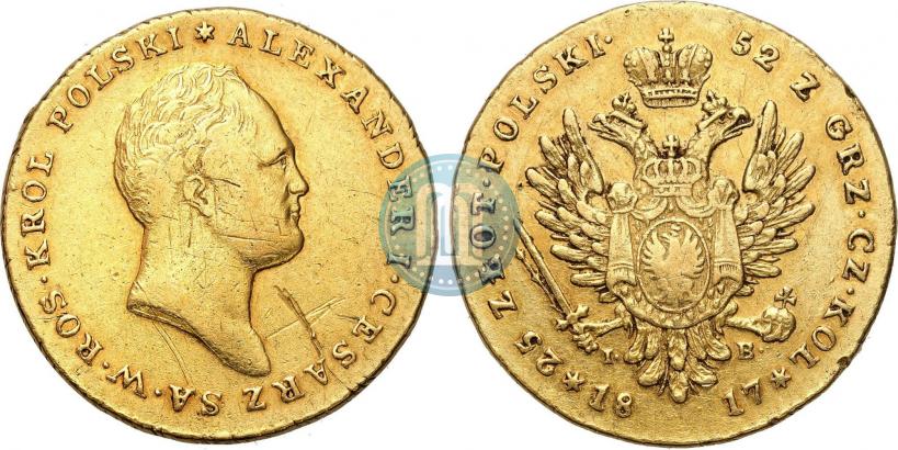 Picture 25 złotych 1817 year IB 