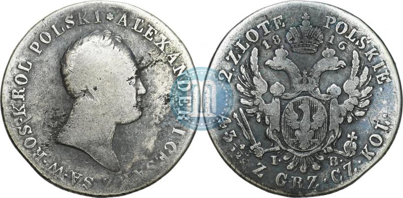 Picture 2 złote 1816 year IB 