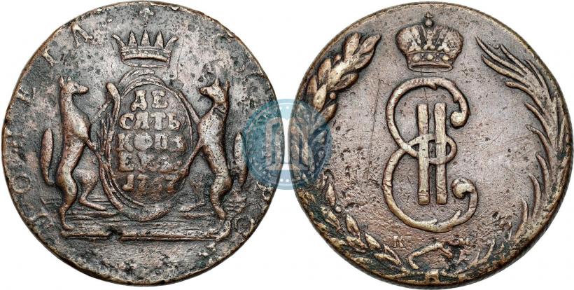 Picture 10 kopecks 1767 year КМ 