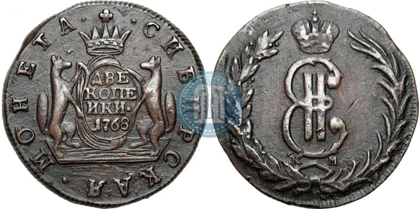 Picture 2 kopecks 1769 year КМ 