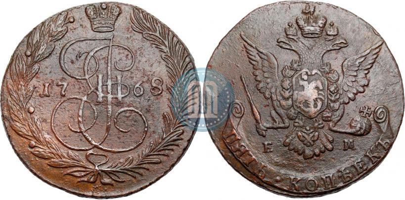 Фото 5 копеек 1767 года ЕМ 