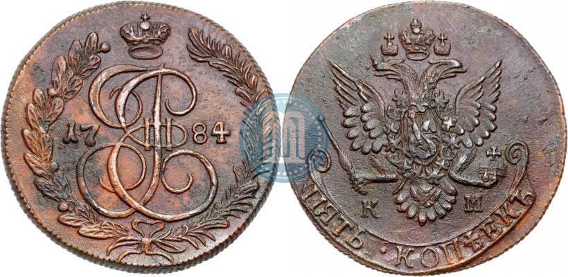 Picture 5 kopecks 1784 year КМ 