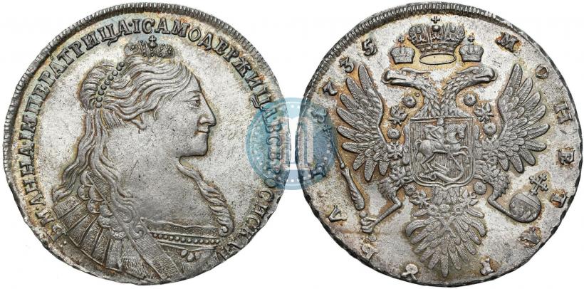 Picture 1 rouble 1735 year  