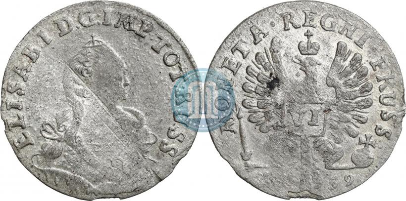Picture 6 groszy 1759 year  