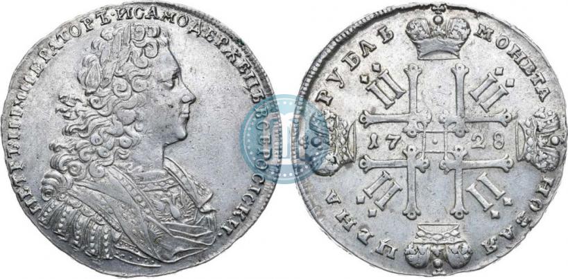 Picture 1 rouble 1728 year  "Type of 1728"