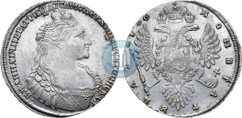 Picture 1 rouble 1736 year  "Type of 1735"