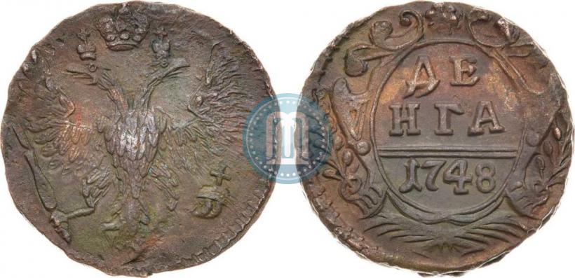 Фото Денга 1748 года  