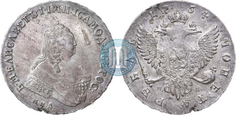 Picture 1 rouble 1754 year ММД-МБ 