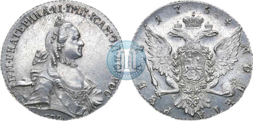 Picture 1 rouble 1764 year СПБ-СА 