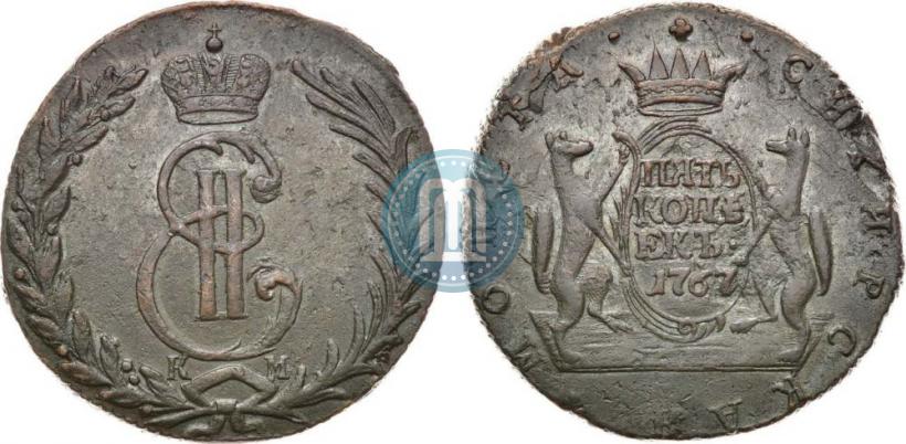 Picture 5 kopecks 1767 year КМ 