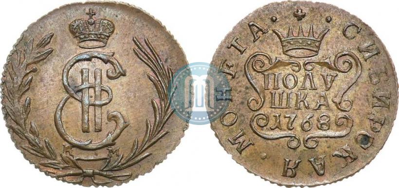 Фото Полушка 1768 года КМ 