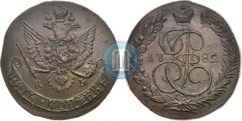 Picture 5 kopecks 1782 year КМ 