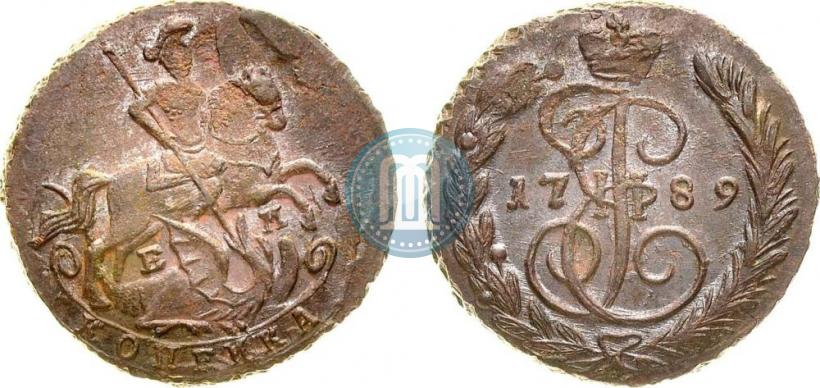 Фото 1 копейка 1789 года ЕМ 