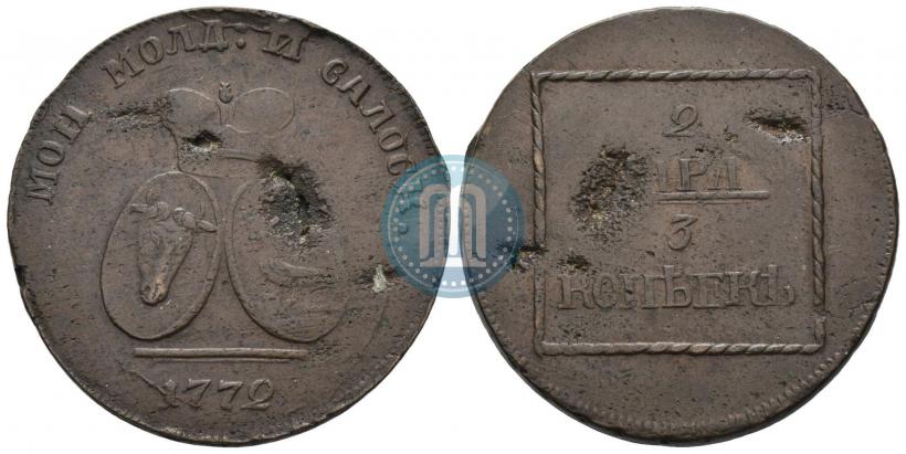 Фото 2 пара - 3 копейки 1772 года  