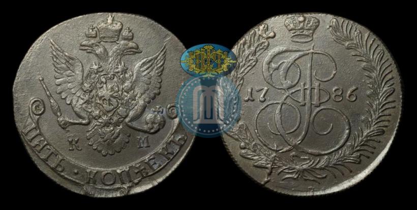 Picture 5 kopecks 1786 year КМ 