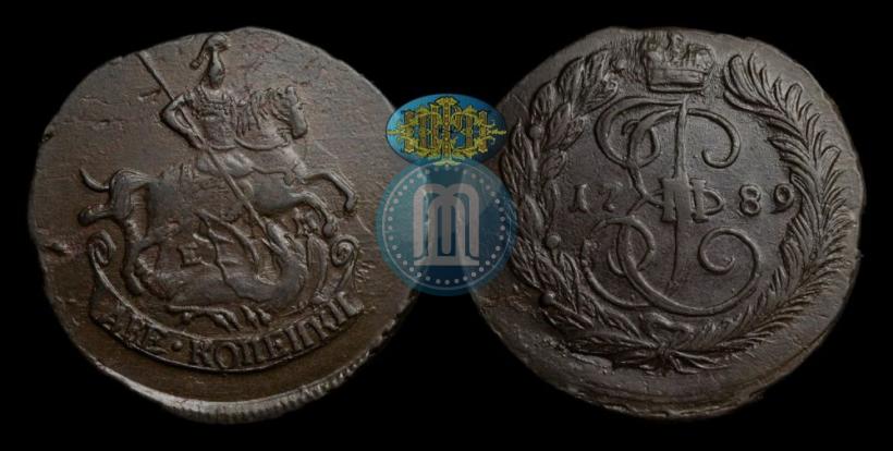 Фото 2 копейки 1789 года ЕМ 