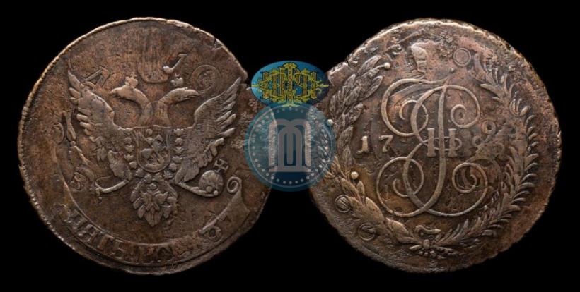 Фото 5 копеек 1793 года  "Павловский перечекан"