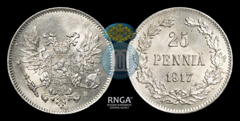 Picture 25 pennia 1917 year S 