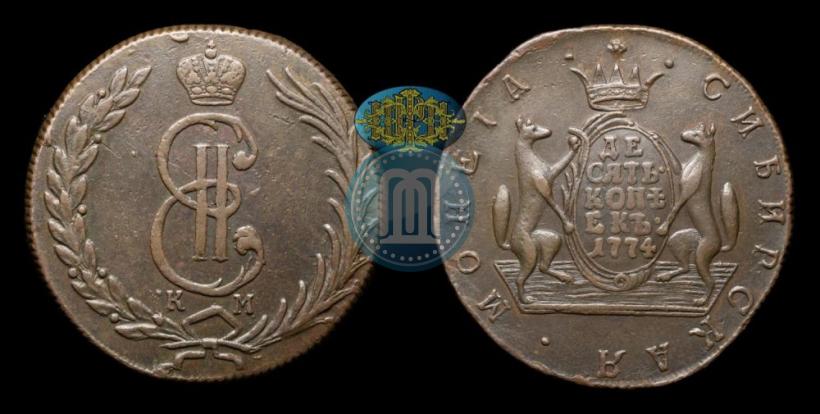Picture 10 kopecks 1774 year КМ 