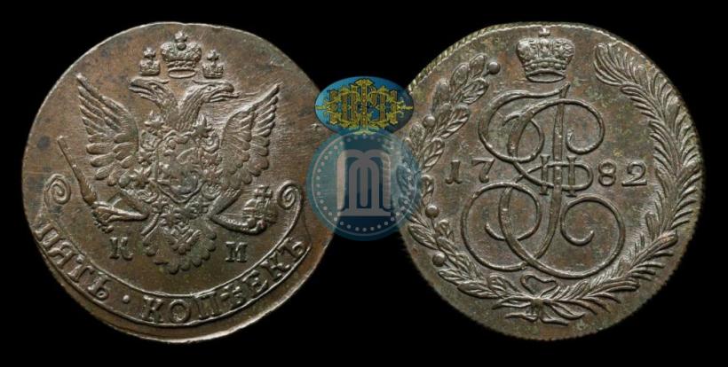 Picture 5 kopecks 1782 year КМ 