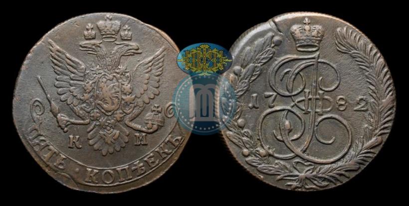 Picture 5 kopecks 1782 year КМ 