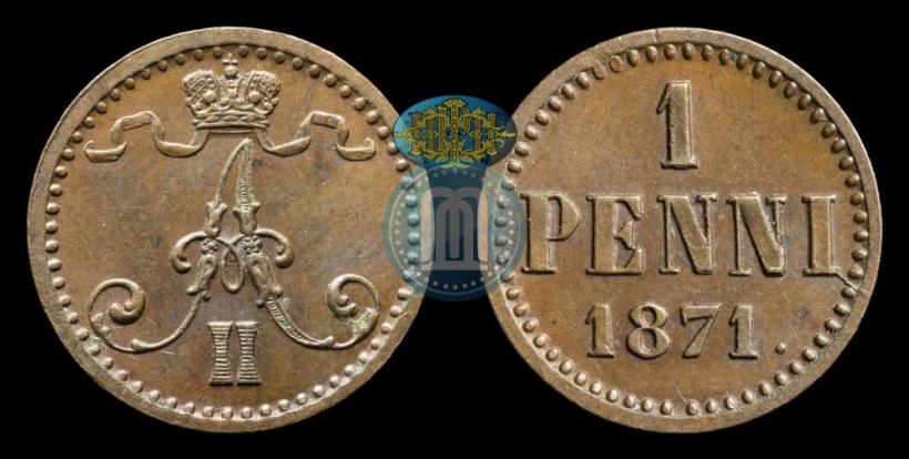 Фото 1 пенни 1871 года  