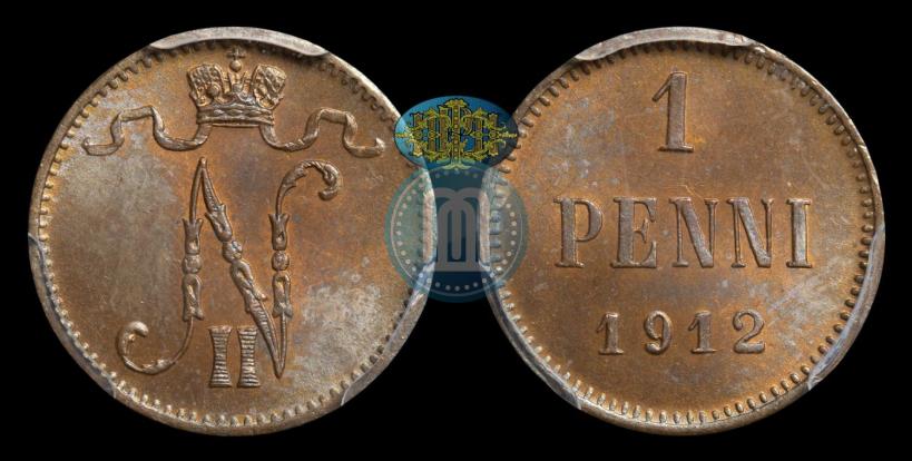 Фото 1 пенни 1912 года  
